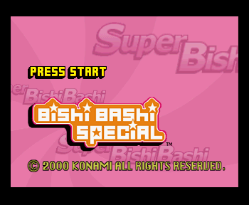Bishi Bashi Special Title Screen